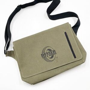 Desser Tire & Rubber olive green messenger bag